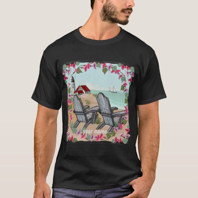 Floral Noon Leuchtturm T - Shirt (Vorderseite)