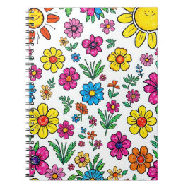 floral notebook notizblock