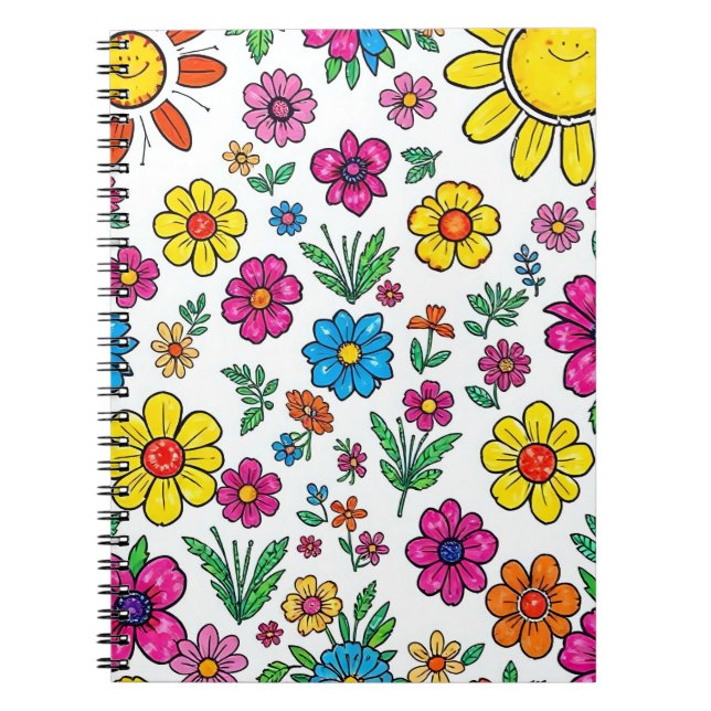 floral notebook  notizblock (Vorderseite)
