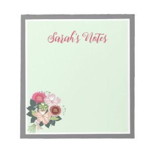 Floral Notepad Notizblock