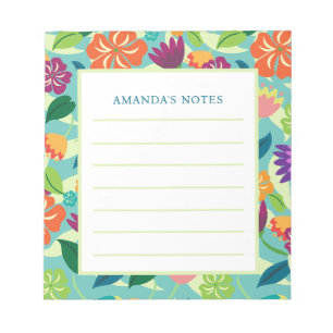 Floral Notepad Notizblock