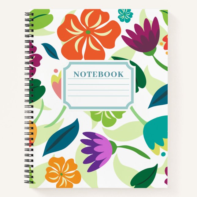 floral notizbuch (Vorderseite)