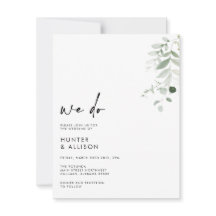 Floral Nous faisons Faire-part de mariage