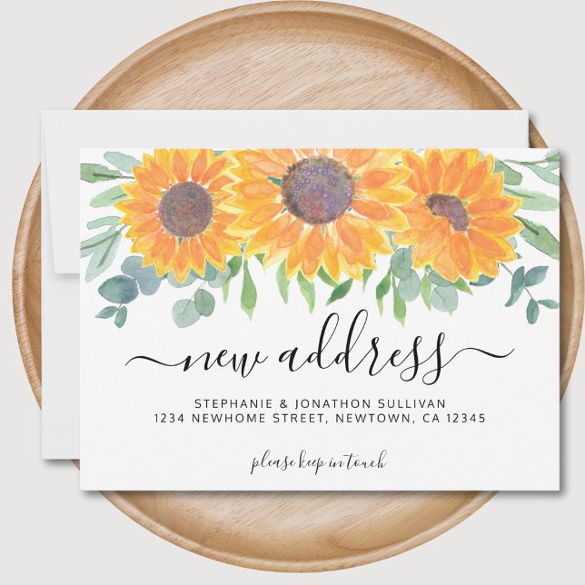 Floral Nouvelle adresse Moving Faire-part (Créateur téléchargé)