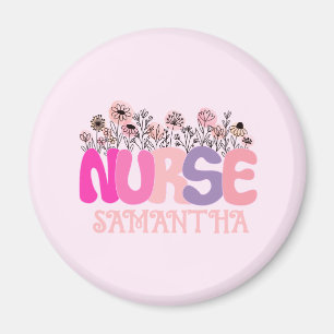 Floral Nurse Magnet