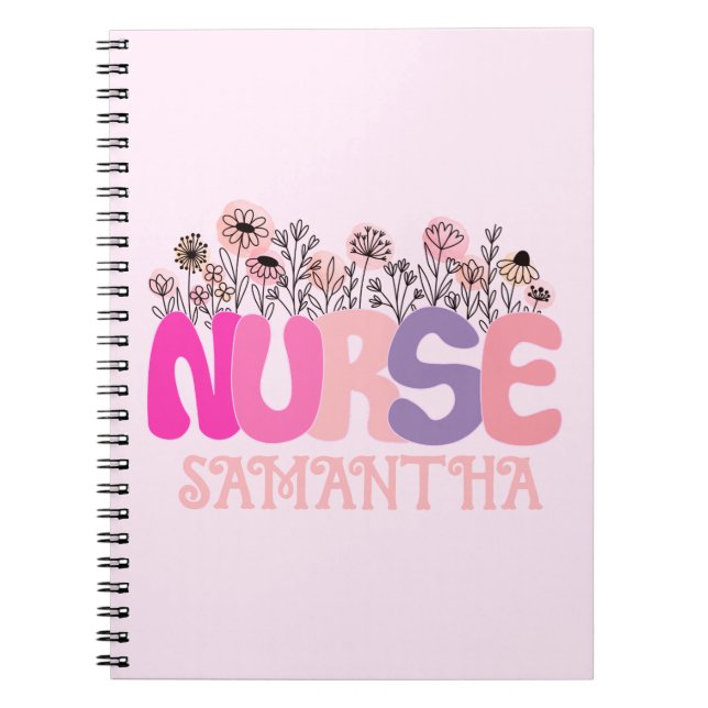 Floral Nurse Notizblock (Vorderseite)