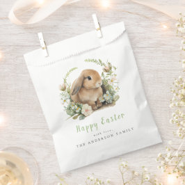Floral Oaster Bunny Favor Bag Geschenktütchen