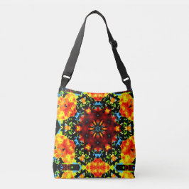 Floral Orange Tragetaschen Mit Langen Trägern