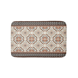 Floral Oriental Ethnic Muster Badematte