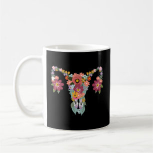 Floral Ovary Uterus's Rights Feminist Kaffeetasse