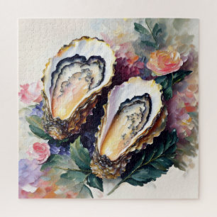 Floral Oyster Painting