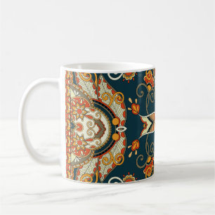 Floral Paisley Bandanna: Traditionelle Ornament Kaffeetasse