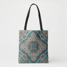 Floral paisley elegante Juwel-Muster aquamarin lil
