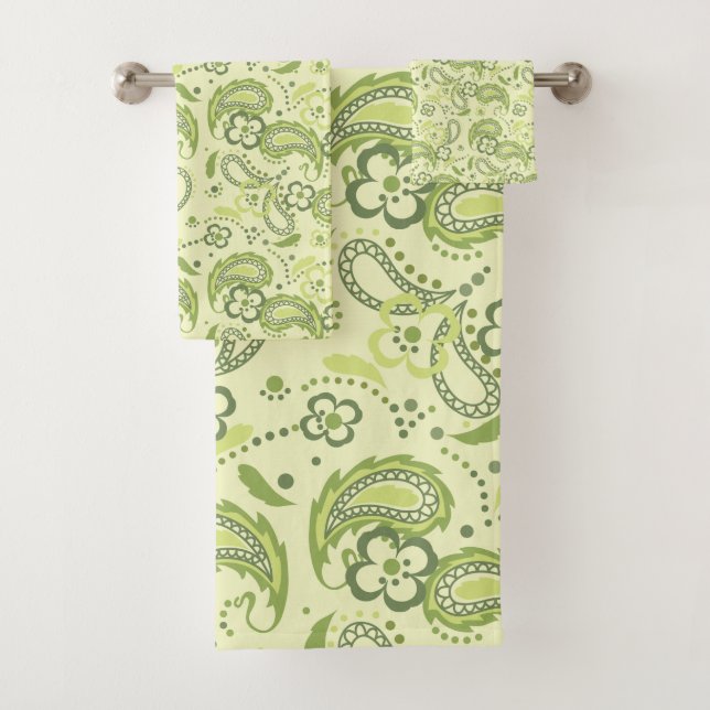 Floral Paisley Vert (En situation)