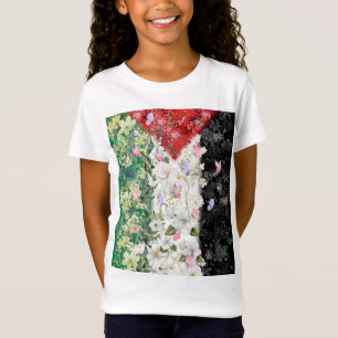 Floral Palestine Map - Free Palestine Map T - Shir T-Shirt