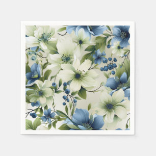 Floral Paper Napkins Serviette