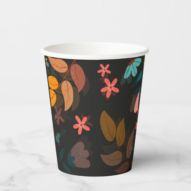 floral pappbecher (Vorderseite)