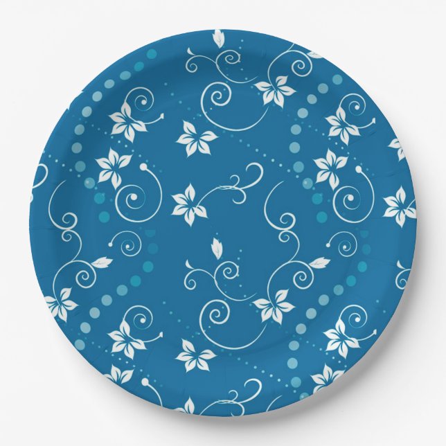 floral pappteller (Vorderseite)