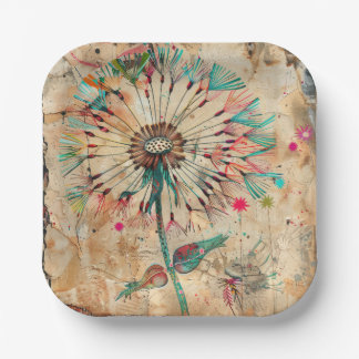 Floral Party paper plates Pappteller