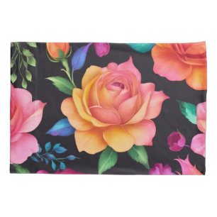 Floral Patern Rose Pillowcase Kissenbezug