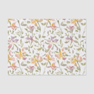 Floral Pattern Freesia Blume Seidenpapier