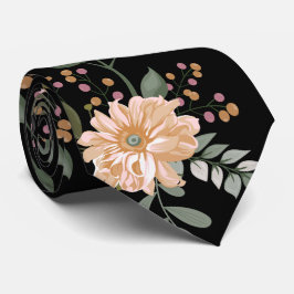 Floral Pattern Neck Tie Krawatte