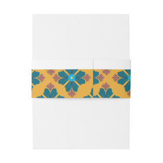 Floral Pattern Ribbon Einladungsbanderole