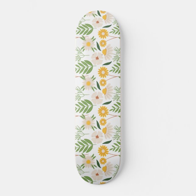 Floral Pattern Skateboard (Vorderseite)
