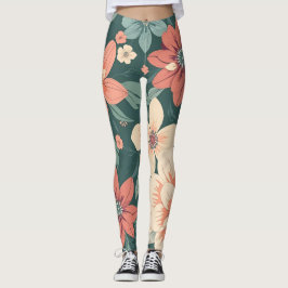 Floral Patterned Legging Leggings