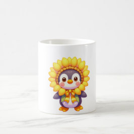 Floral Penguin Delight Kaffeetasse