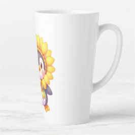 Floral Penguin Delight Milchtasse