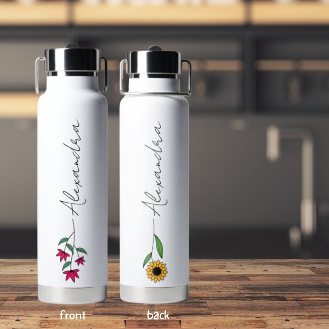 Floral Personalisiert Trinkflasche (Von Creator hochgeladen)