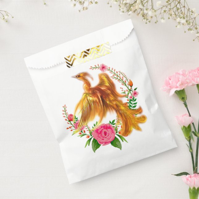 Floral Phoenix steigt aus der fantasievollen Asche Geschenktütchen (Versiegelt)