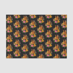 Floral Phoenix steigt aus der fantasievollen Asche Seidenpapier