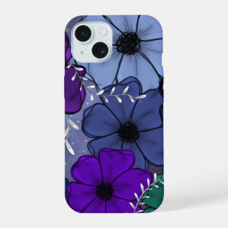 Floral Phone Case iPhone 15 Hülle