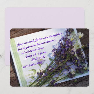 Floral Photo Bridal Shower Invitation