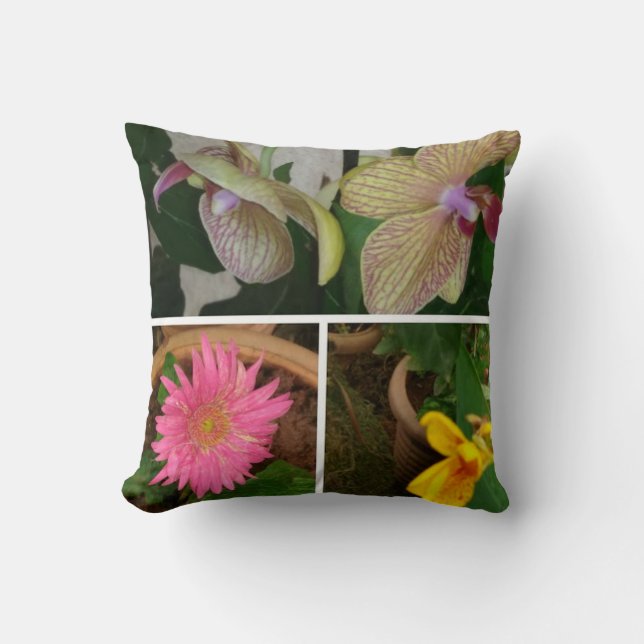Floral Photo Collage Coussin (Recto)