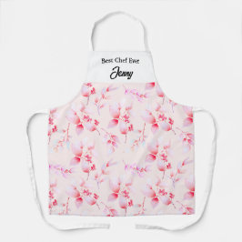 Floral Pink lebendiger bester Koch je kundenspezif Schürze