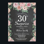 Floral Pink Peonies Überraschung 30. Geburtstag Einladung<br><div class="desc">Floral Pink Peonies Überraschung 30. Geburtstag Einladung für Frauen. Aquarell Floral Blume. Elegante Blume aus Rosa und Peony. Erwachsener Geburtstag. Hintergrund der Zwischenablage.Schwarz und Weiß. 13. 15. 16. 18. 20. 21. 30. 40. 50. 60. 70. 80. 90. 100. jedes Alter. Für weitere Anpassungen klicken Sie bitte auf die Schaltfläche "Anpassen"...</div>