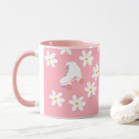 Floral Pink Roller Skate Roller Skaten