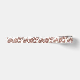 Floral Pink Rose Gold Weiße Metallic Gefallen Gesc Ripsband