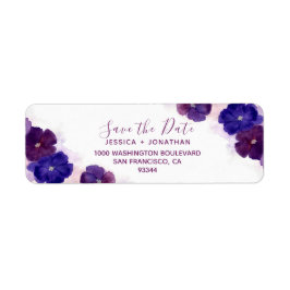 Floral Plum Lila SAVE THE DATE Hochzeit