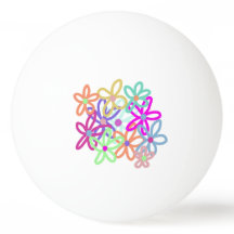 Floral Pong Pong Ball