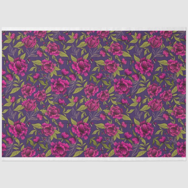 Floral Popular Elegante Modernes Gewehrpapier Seidenpapier (Vorderseite)