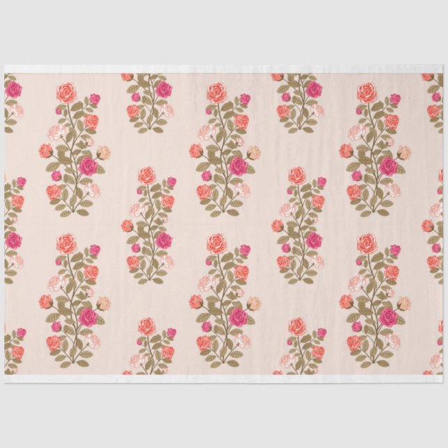 Floral Popular Elegante Modernes Gewehrpapier Seidenpapier (Vorderseite)