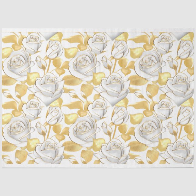 Floral Popular Elegante Modernes Gewehrpapier Seidenpapier (Vorderseite)