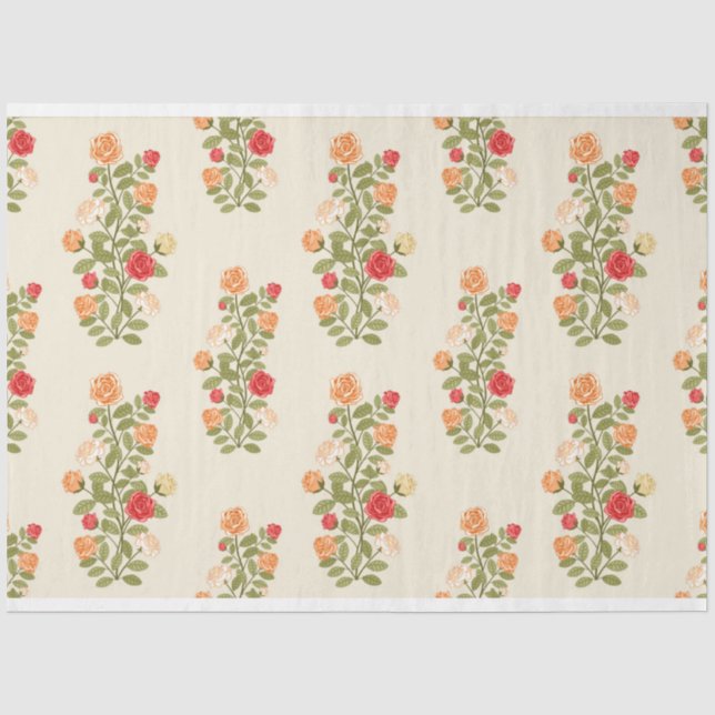 Floral Popular Elegante Modernes Gewehrpapier Seidenpapier (Vorderseite)