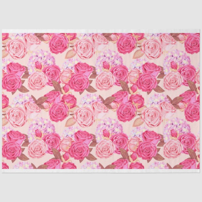 Floral Popular Elegante Modernes Gewehrpapier Seidenpapier (Vorderseite)