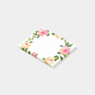 floral post-it klebezettel
