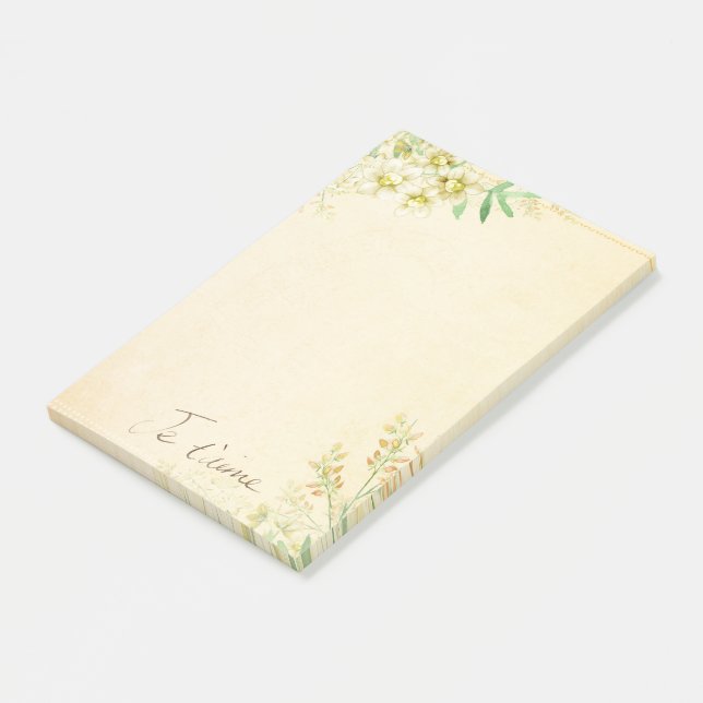 floral post-it klebezettel (angewinkelt)